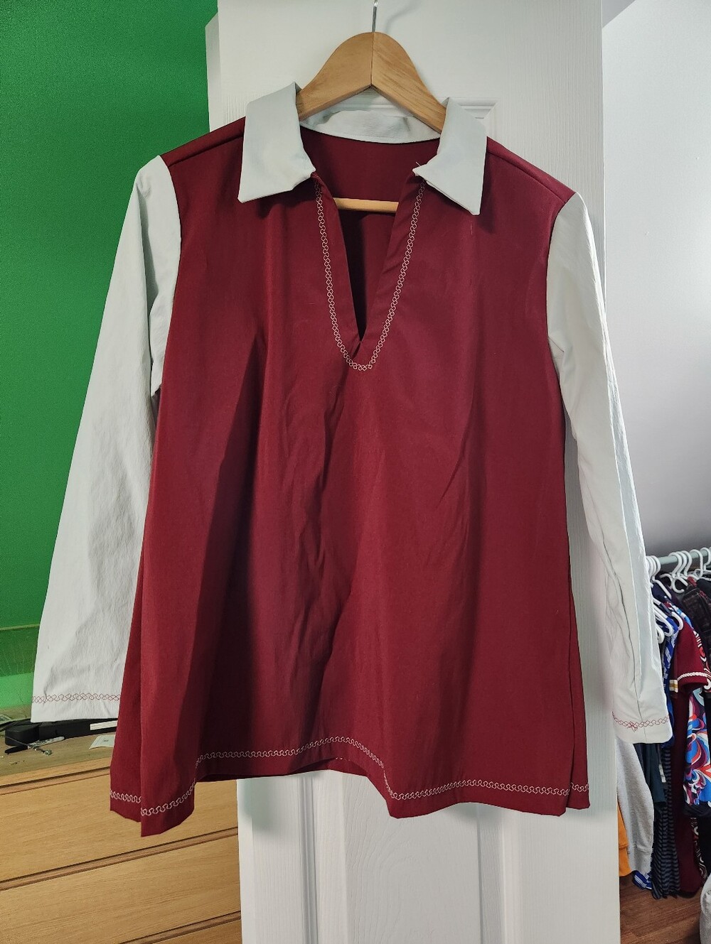Handmade Popover Stretch Poplin Top